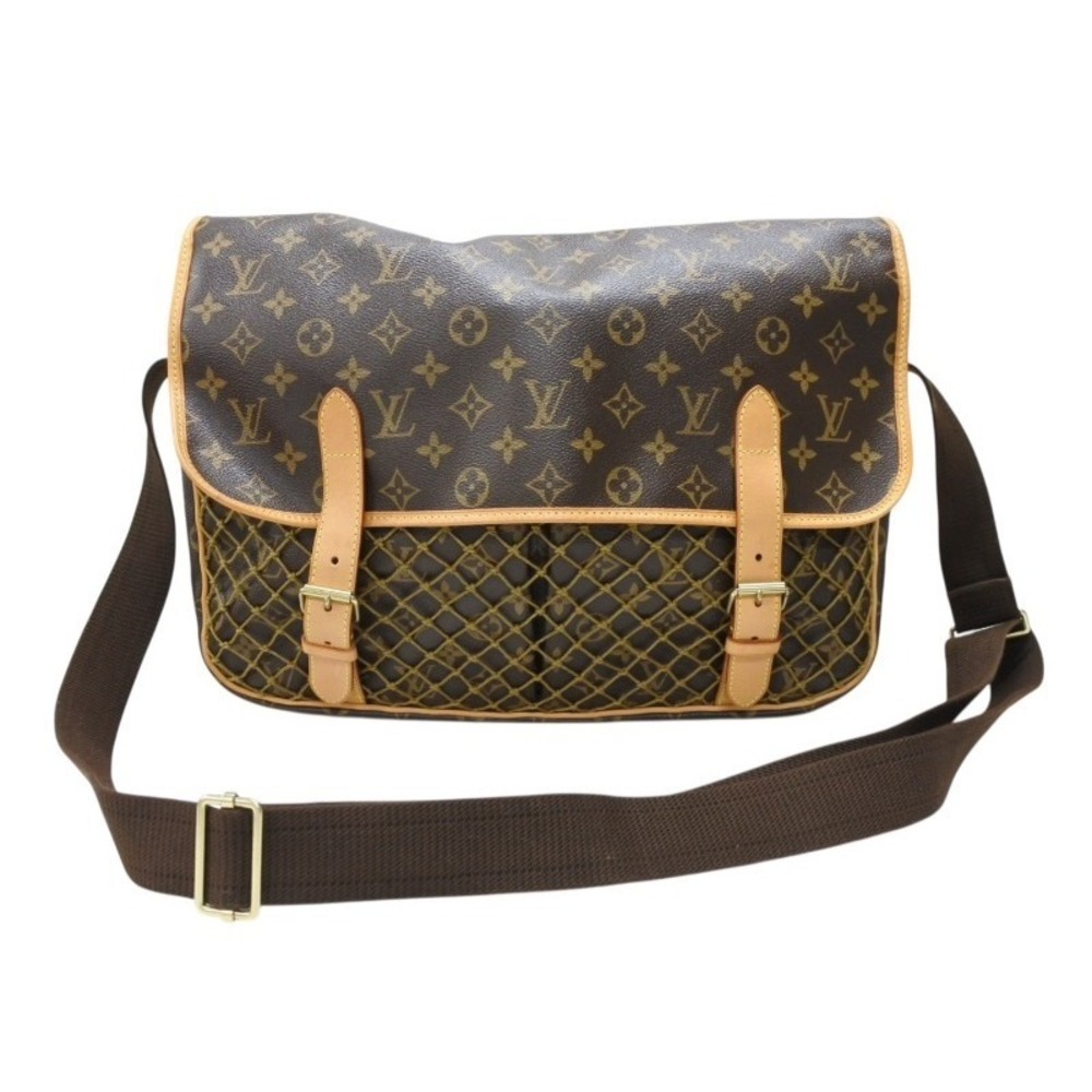 LOUIS VUITTON Congo Shoulder Bag Monogram Leather Brown